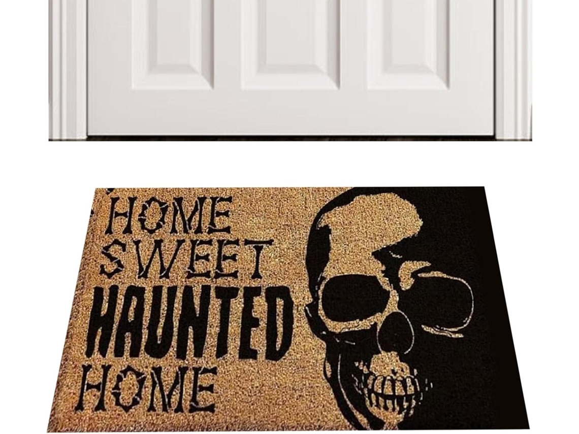 Tapete De Halloween, 40 X 60 Cm (15,7 X 23,6 Polegadas) Em Poliéster Para Entrada Externa, Para Proteção E Decoração Do Chão