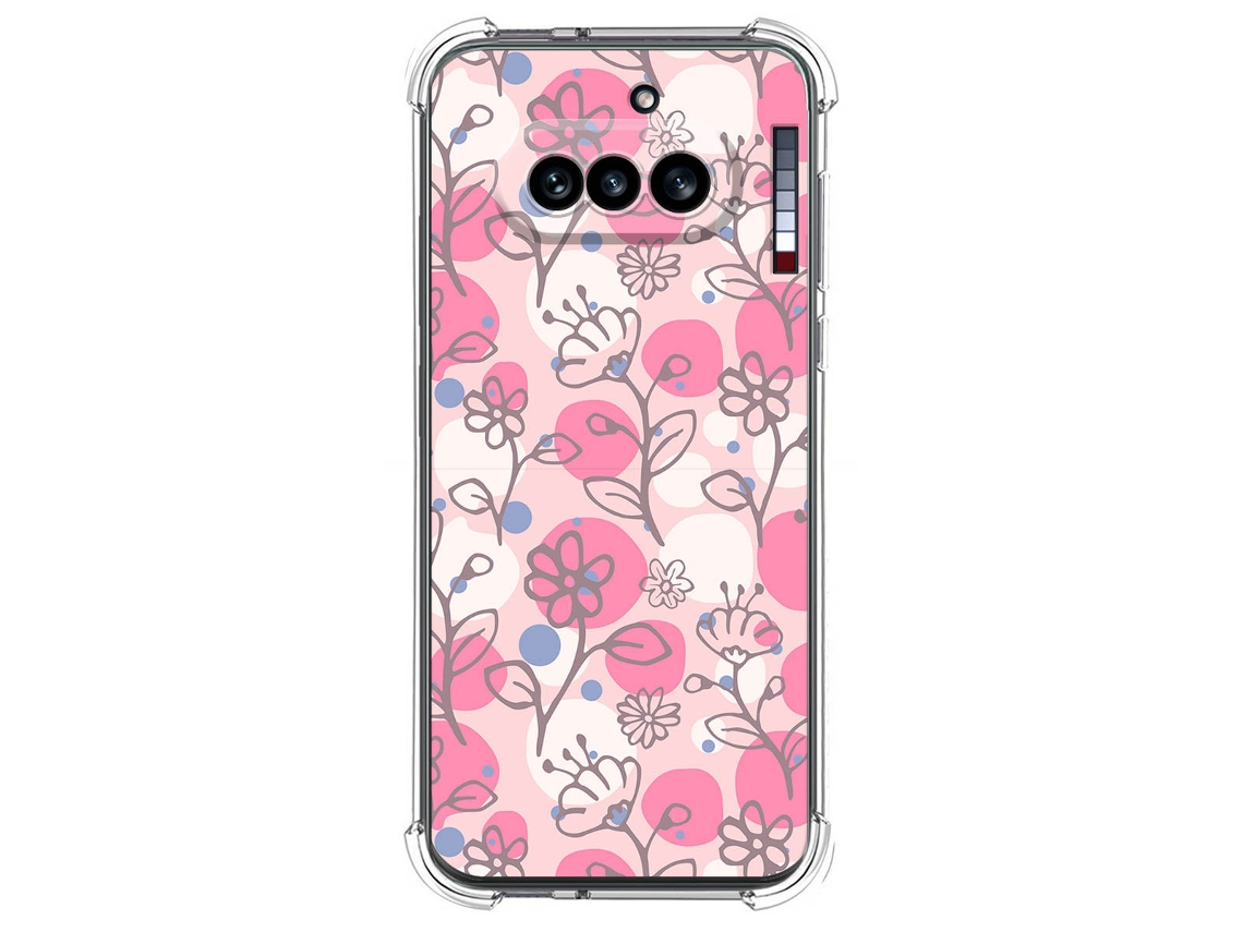 Capa Tumundosmartphone De Silicone À Prova De Choque Para Nothing Phone 4a 5g Com Estampa Floral 7 Desenhos