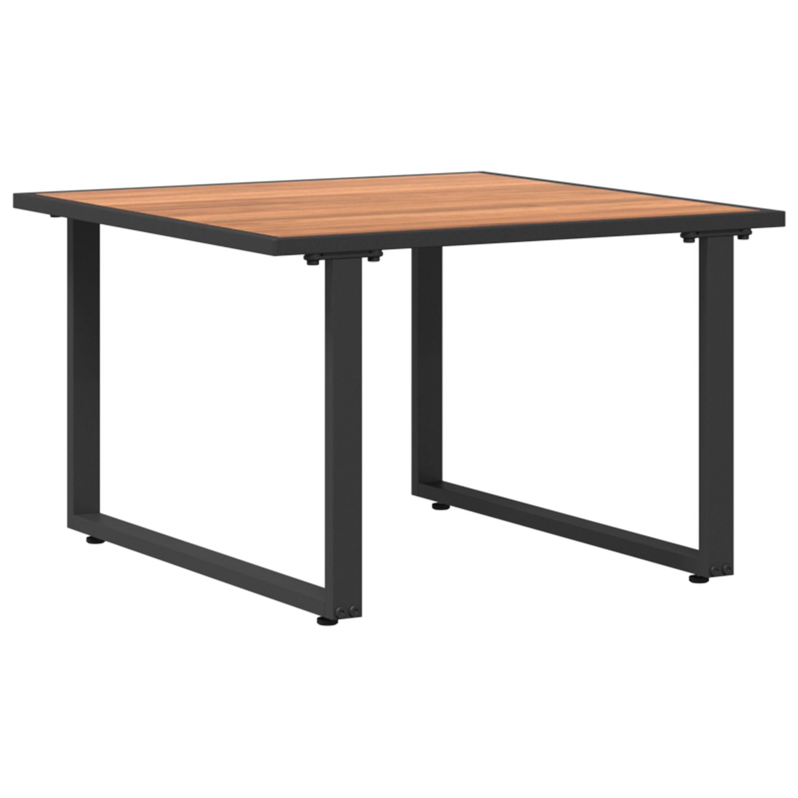 Conjunto 1 Mesa De Café Para Exterior Vidaxl Preto Aço Revestido A Pó (55 X 55 X 35 Cm)
