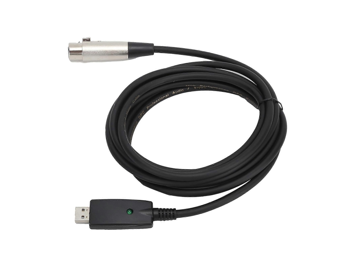 Lurelia Cabo Xlr Macho/fêmea 3 Pinos 3 M, Para Microfones, Guitarra E Baixo