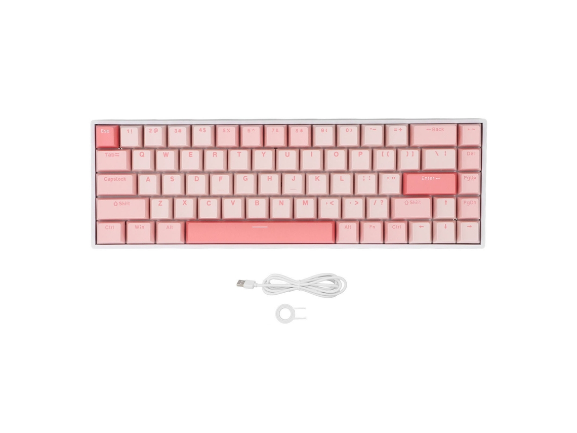 Aetheria teclado Mecânico Gamer 60% 68 Teclas Usb C Rgb Backlit Switch Azul Hot Swappable Anti Ghosting