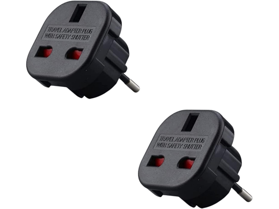 Adaptador De Viagem Business, Plus Com Plugue Inglês Para Francês, Pacote Com 2 Unidades, Ty