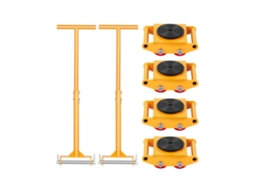 Conjunto De Carrinhos De Transporte Industrial 6t Com Rodas Pu 360° Tekmaquinas