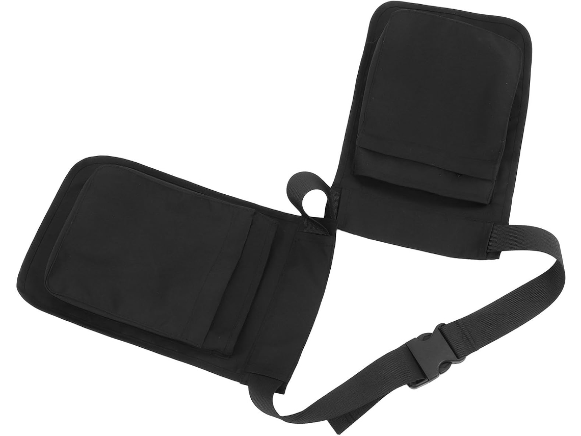 Bolsa para ferramentas Villcase com vários compartimentos com zíper, poliéster leve, design versátil e ajuste regulável.