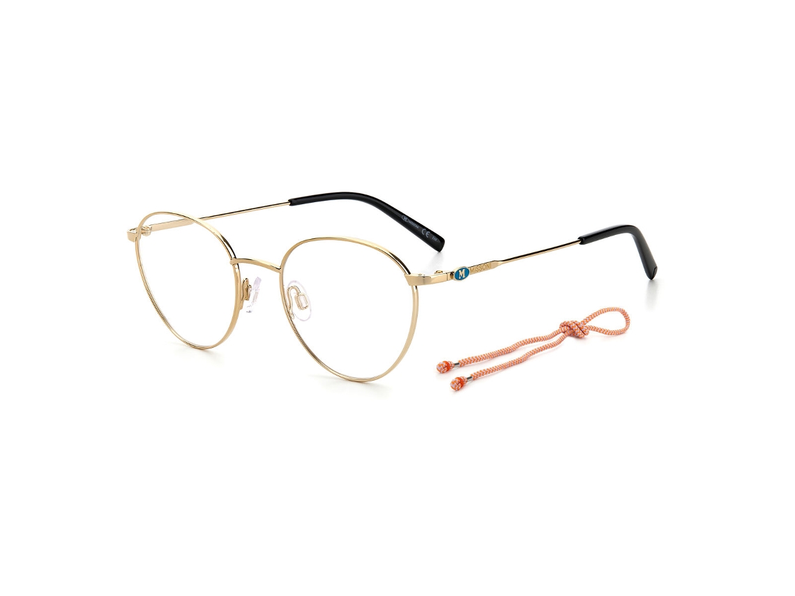 Armação de óculos feminina Missoni Mmi-0058-j5ge918 (metal - dourado - Ø 49 mm)