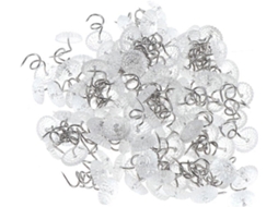 Rebe 100 Clips de Hoja de Cama de Pins Giratorios Con Cabezas Transparentes para Sujetar Fundas Y Mantas
