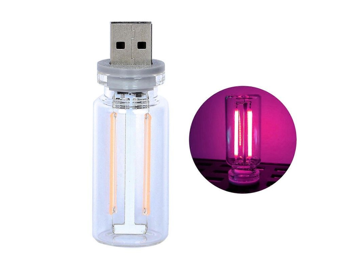 Luz LED USB, 7 Cores, RGB, Controle Táctil, para Carro e Ambiente | S/MARCA