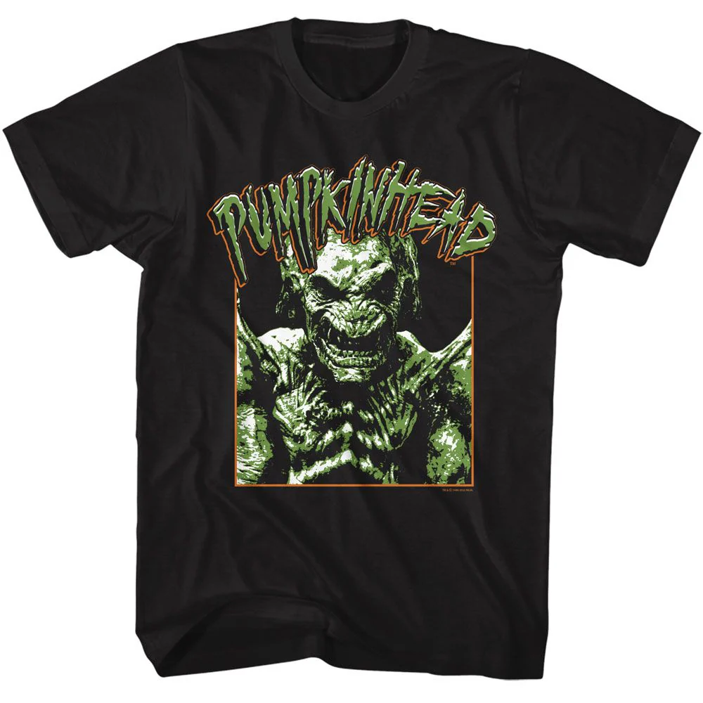 Unisex Adult T-shirt Rockinstone Pumpkinhead Movie Photo Logo Black Sizem