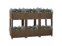Vidaxl Canteiro Elevado 120x40x71 Cm Polipropileno