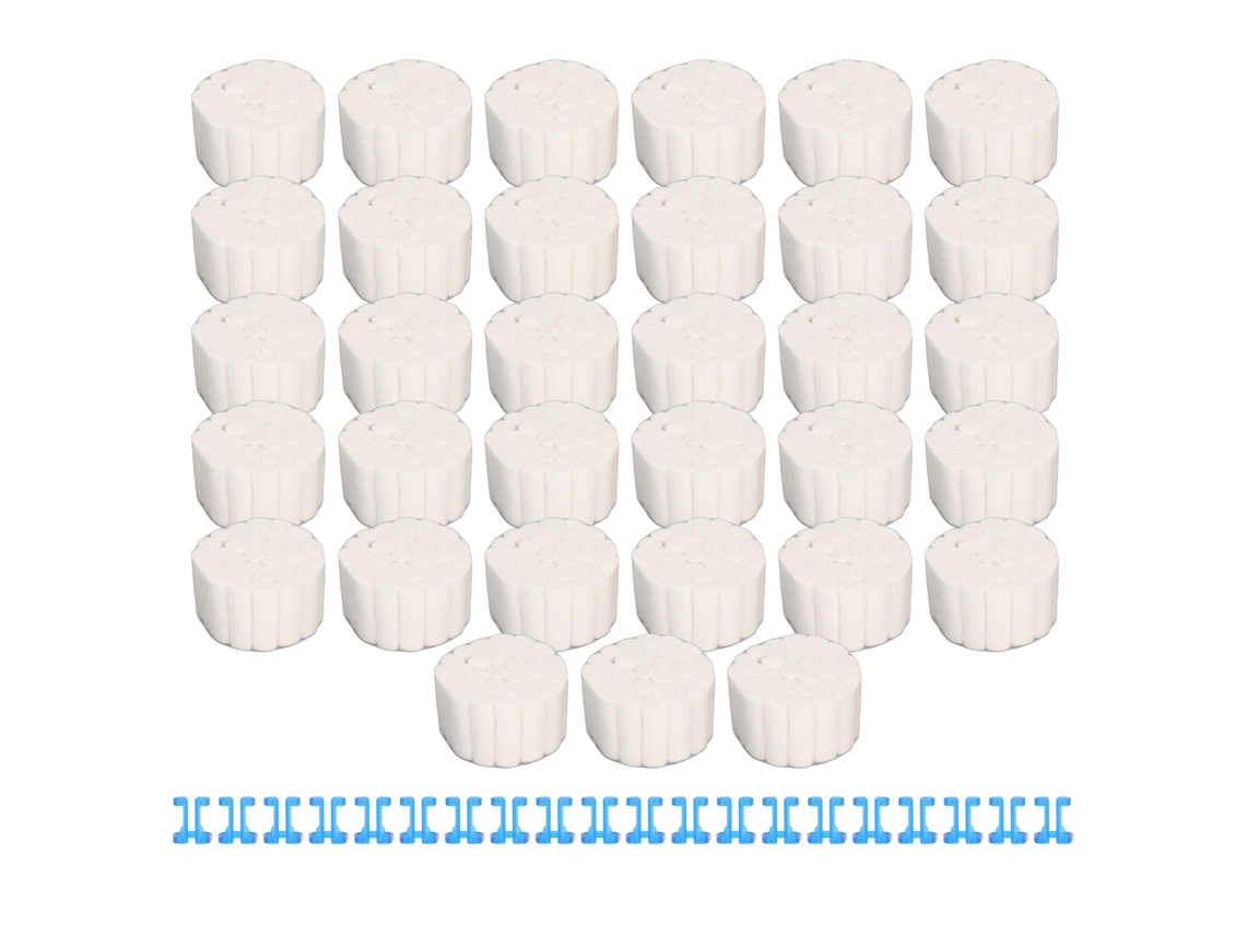 1000 Rolos De Fio Dental De Algodão, Confortáveis E Absorventes, Com Clips Para Crianças E Adultos, 3,8 Cm (1,5 Polegadas)