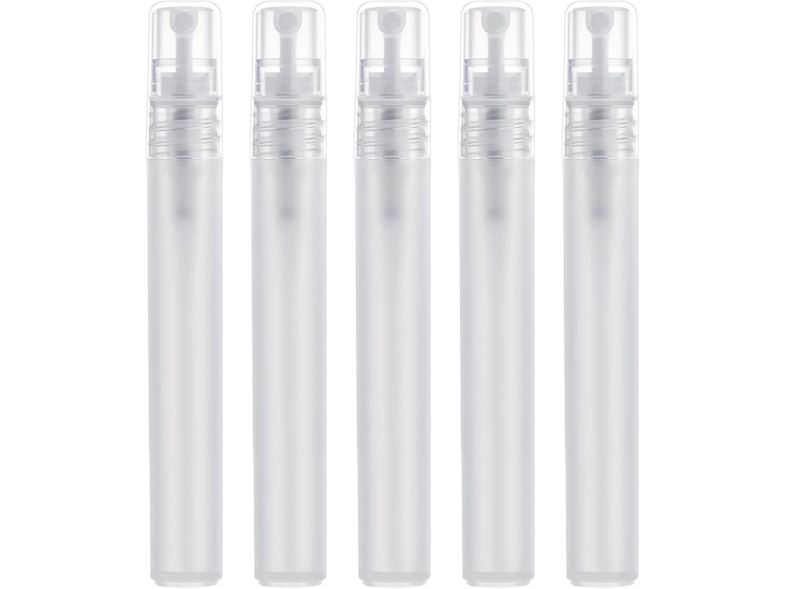 Atomizador de Perfume 5 Peças Matte Semi transparente Tamanho de Viagem Portátil 8ml ZYBLSSBB