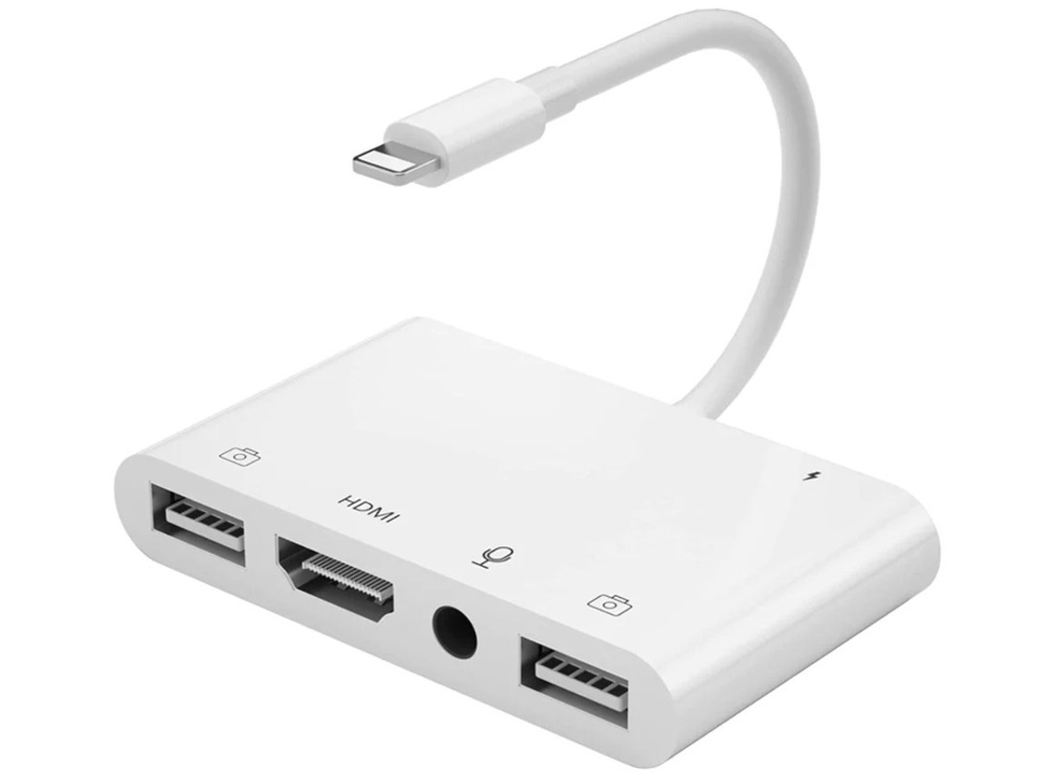 Adaptador de Iluminação USB para HDMI YIZHOOD Branco