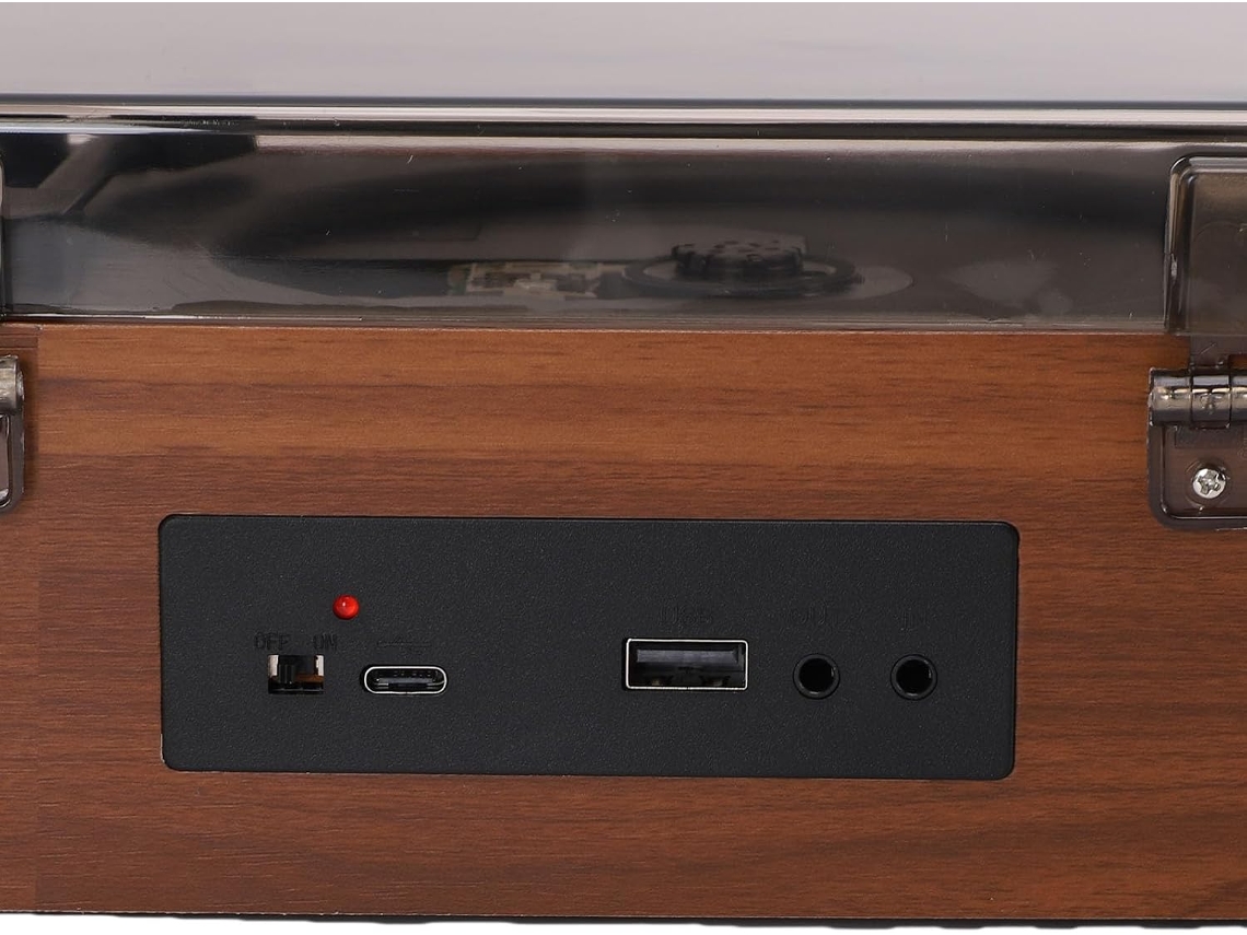 Leitor Cd Vintage Asixxsix, De Portátil Retrô Com Bluetooth, Fones De Ouvido E Controle Remoto Para Casa E