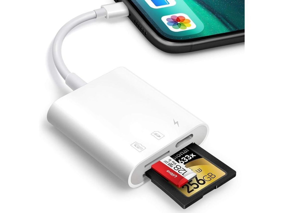 2026 leitor de Cartão Sd Compatível com Iphone e Ipad 2025, Plug And Play, Apenas Leitor de Cartão