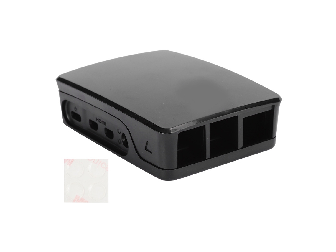 Caixa De Proteção Abs Preta E Branca Para Raspberry Pi 4b Brilvibera