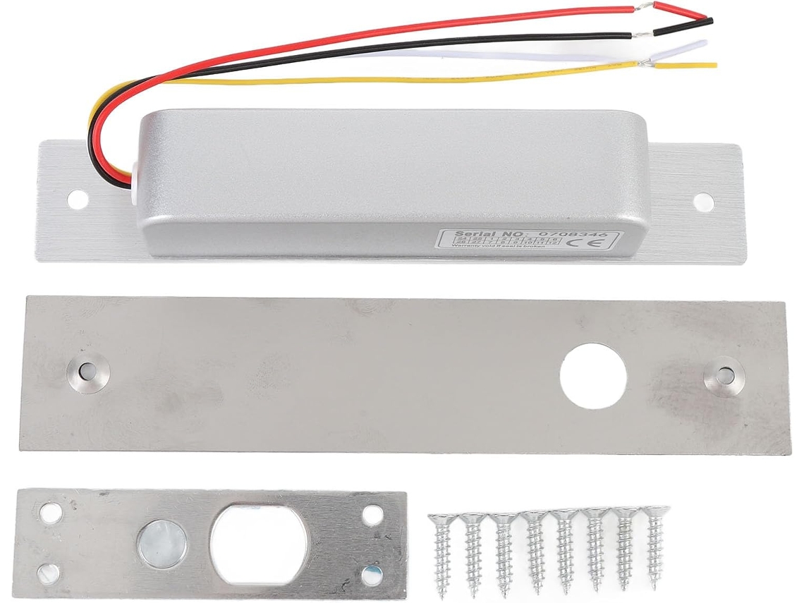 Fechadura Elétrica Ajustável Omabeta 12v 24v Com Caixa Em Liga De Alumínio Para Controle Acesso A Portas, Baixo Consumo