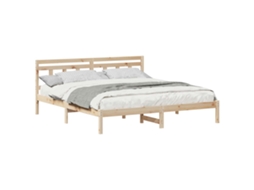 Estrutura da Cama Castanho 200 X 200 Cm MAISON EXCLUSIVE