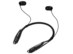 Auriculares Sem Fio Subwoofer Estéreo Desportivo YIZHOOD Bluetooth à Prova de Água Preto