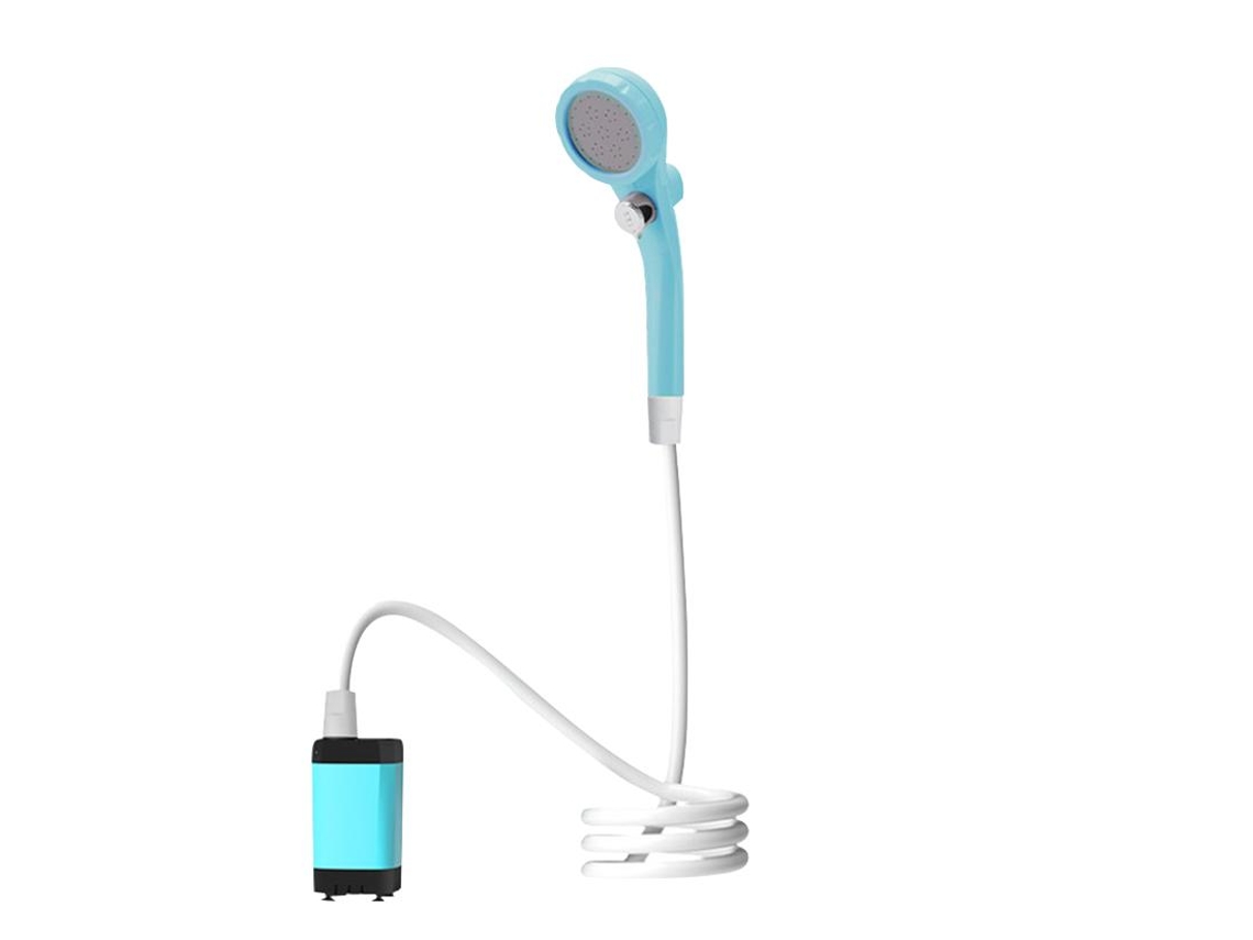 (azul, Capacidade De 7800ml) Bomba De Chuveiro Portátil Para Camping Com Tela De Exibição, Recarregável