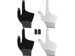 Mikikit Conjunto Com 3 Pares De Capas Protetoras Para Jogos Tela Sensível Ao Toque, Antitranspirantes Para Os Dedos
