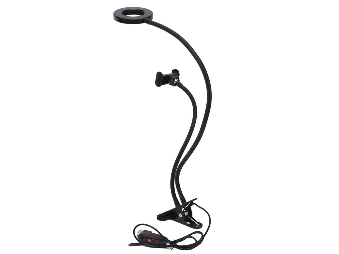 Lurelia Anel De Luz Led Usb, Com Suporte Para Telemóvel, 3 Modos De Luz