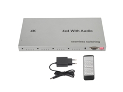 Matrix switcher HDMI 4k com 4 entradas e 4 saídas EOOCOO
