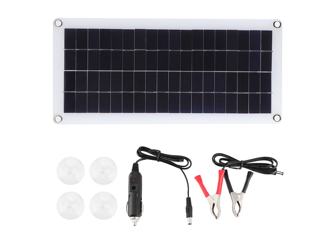 Painel Solar Portátil 20w 18v Módulo Fotovoltaico Carregador Para Camping Viagens Ao Ar Livre