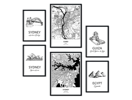 Conjunto de Pósters NACNIC (29.7 x 42 cm)