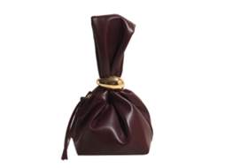 Bolsa Tipo Saco Preta com Alça de Pulso para Mulheres, Interior Espaçoso, Ideal para Compras. GOKOCO