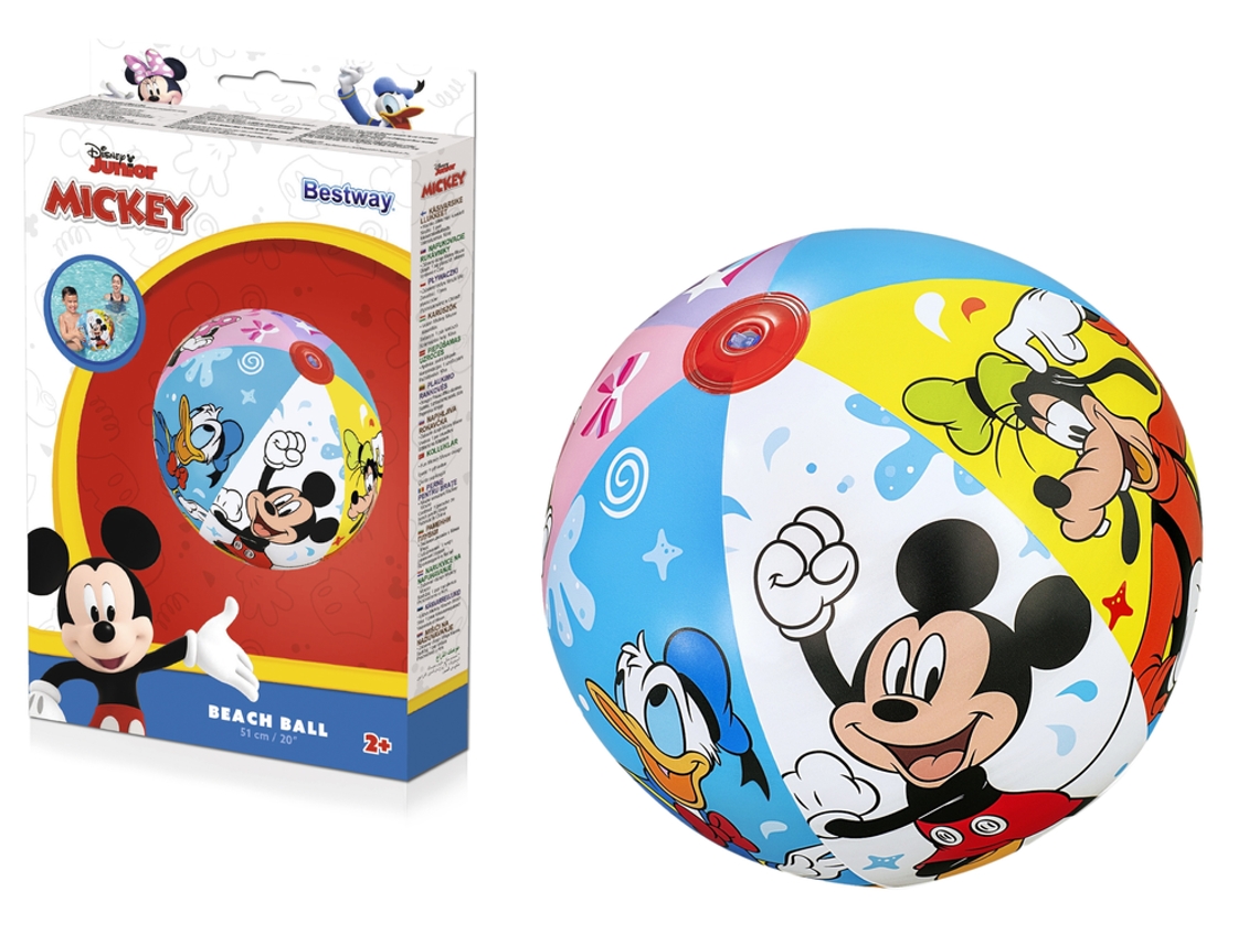 Bola De Praia Insuflável Mickey Mouse 51cm Bestway 91098