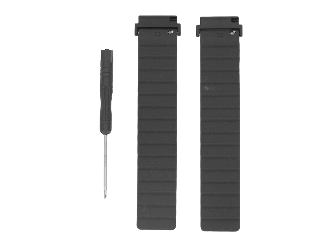 Pulseira Silicone Magnética Ajustável Para Garmin Forerunner 955 Preto