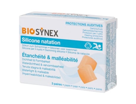 Protetores de ouvidos de natação para crianças 3 pares BIOSYNEX