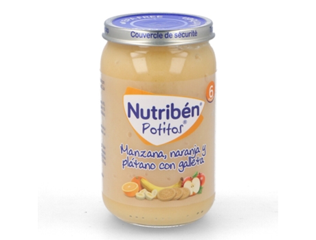 Nutriben Maçã Laranja Banana com Biscoito 235Gr