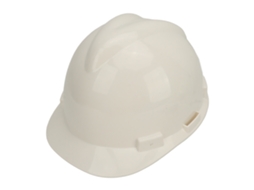 Capacete Industrial De Abs Branco Ajustável Para Proteção Em Operações De Carpintaria E Trabalho Ao Ar Livre
