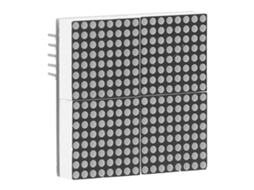 Laxiscreed Módulo De Display Led Matrix 16x16 Com Luz Vermelha Para Decoração E Projetos