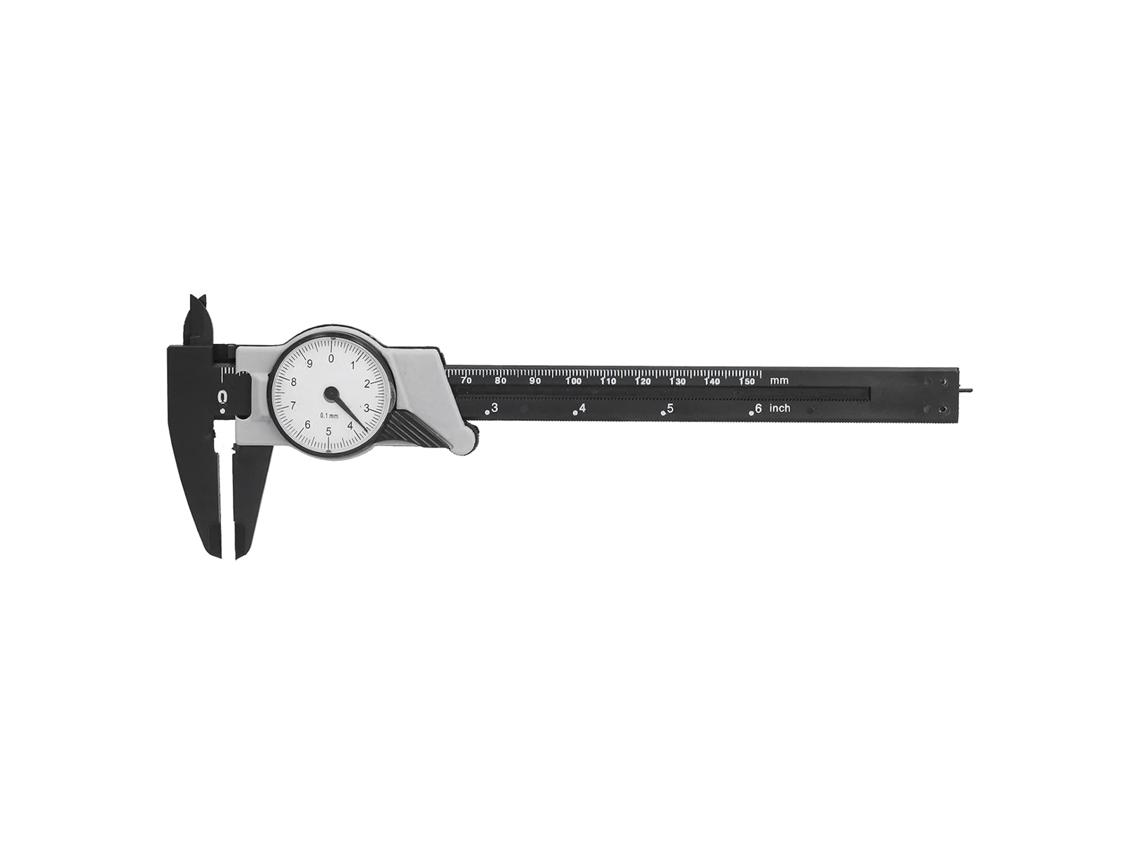 Paquímetro Vernier Com Mostrador Em Abs De 0 A 150 Mm, Ferramenta E No