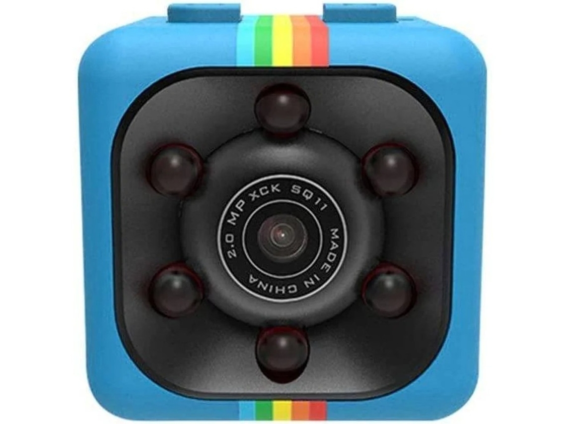 Mini Câmera Espiã SQ11 HD com Visão Noturna Infravermelha DVR Azul Bestvite