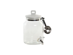 Dispensador De Sabão Home Esprit Transparente Aço Inoxidável Alumínio Cristal Poliestireno Grés 3 L 17 X 17 X 26,7 Cm