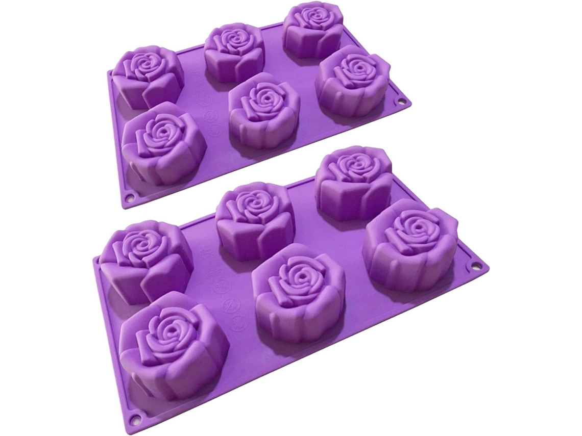 Forma De Silicone Para Bolo, Forma Redonda Com 6 Cavidades