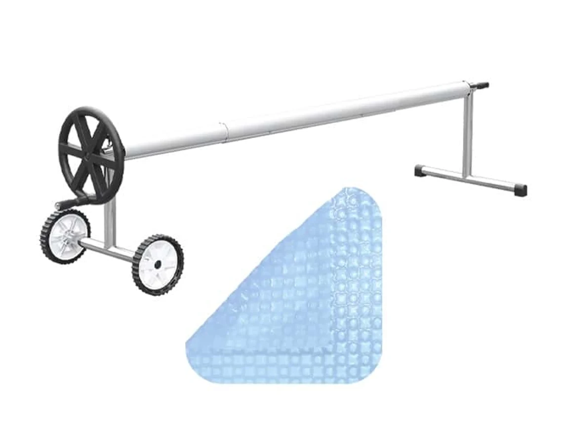 Cobertura Térmica Oxo Cristal 500 Microns e Piscina Roller Pool Aquecimento Da Piscina Economia e Gestão Simples - 6x3