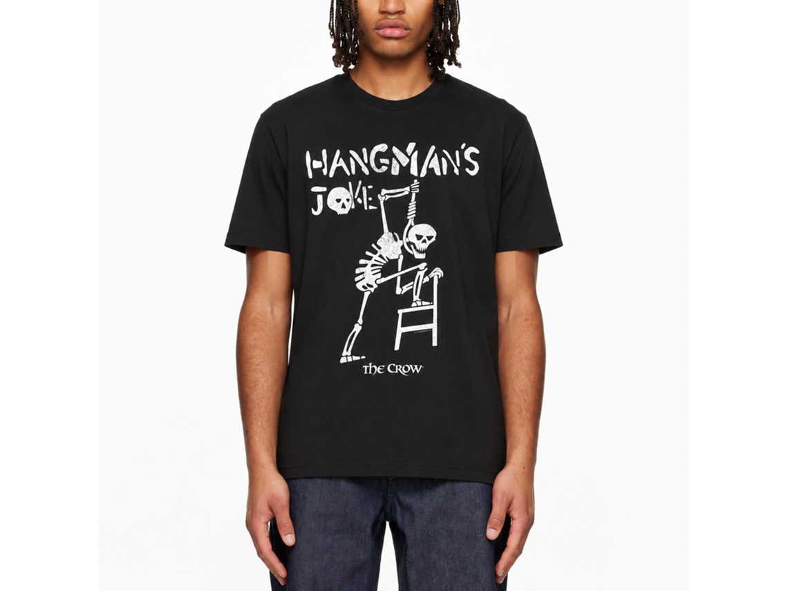 Rockinstone The Crow Movie Hangmans Joke Black Adult T-shirt Size:m
