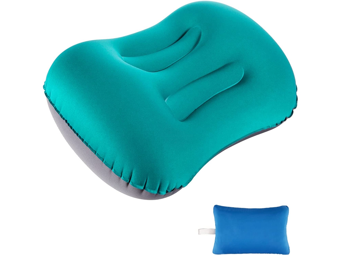 Travesseiro Inflável, Azul Pavão BRILVIBERA