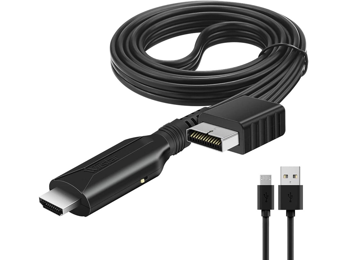 Cabo Hdmi para Adaptador Ps1/Ps2 para Hdmi com Saída de Sinal Rgb Real GERTIZ