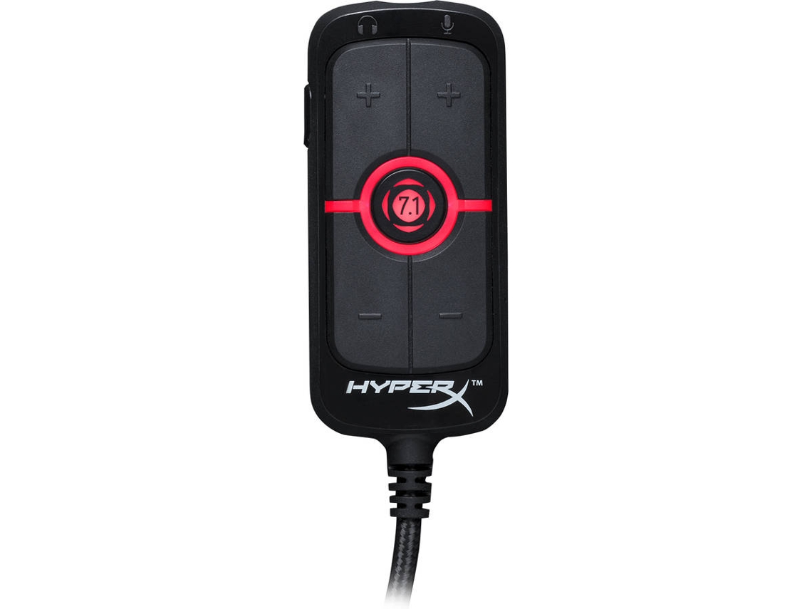 Adaptador de Som Virtual 7.1 HYPER X Amp (Preto e Vermelho)