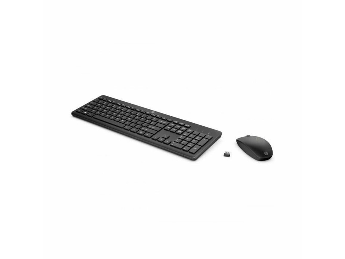 Teclado e Rato HP 18H24AA (Preto - RF - Azerty Francês)