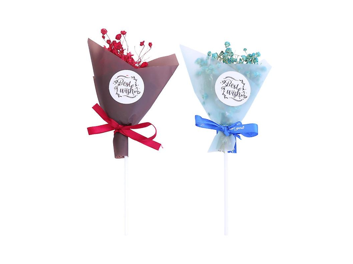 2 Peças De Topo De Bolo De Buquê