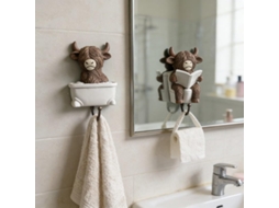 Bohrfreie Wandhaken Mit Badewannen- Und Toilettenmotiven,