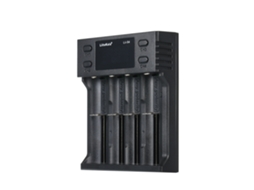 Carregador Inteligente Liitokala Lii s4 4 Slots Lcd para Baterias Li ion Ni mh Cilíndricas