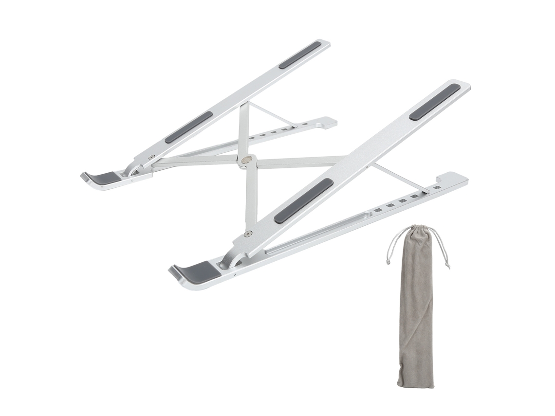 Raum-suporte Para Notebook X3 Prata Portátil Plegável Apoio Para Laptops De 11‑15.6 Polegadas