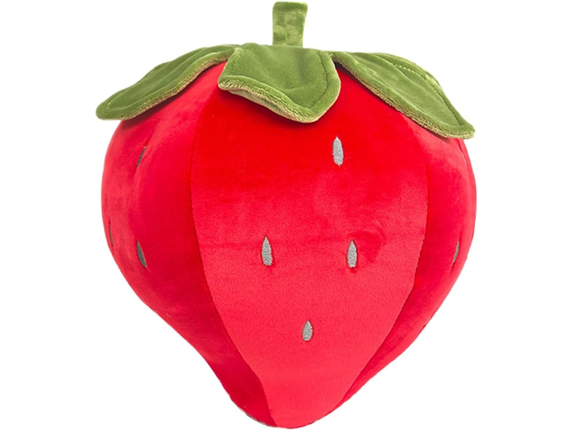Almofada De Pelúcia Em Formato De Morango, 30cm, Para Quarto E Decoração